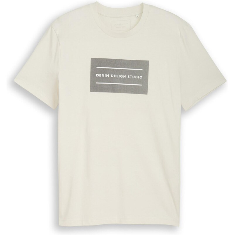 TOM TAILOR DENIM Tričko tmavosivá / biela / šedobiela 68212535