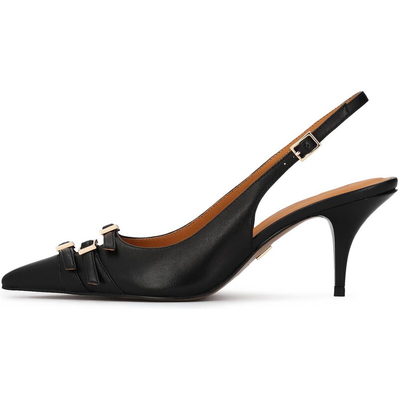 Kazar Lodičky s otvorenou pätou čierna 68212582