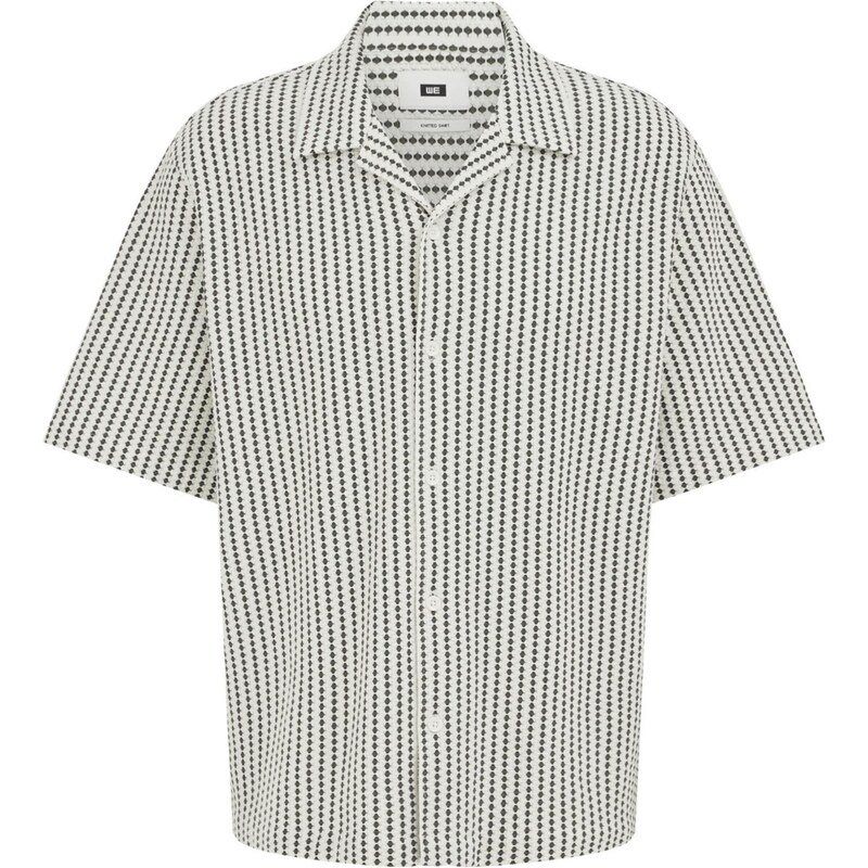 WE Fashion Košeľa nebielená / tmavozelená 68212593