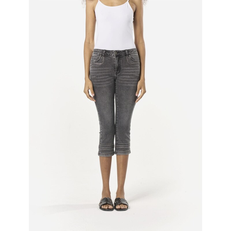 KOROSHI Džínsy čierny denim 68212756