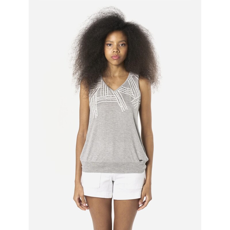 KOROSHI Top sivá / biela 68212788