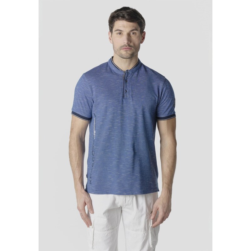 KOROSHI Tričko Fancy modrá melírovaná 68212793