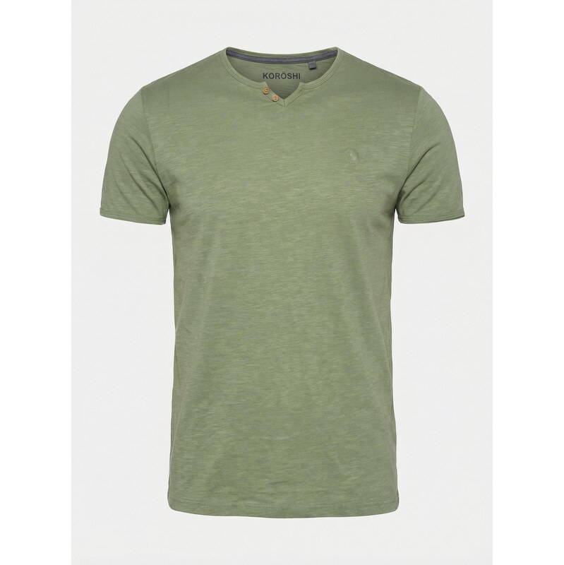 KOROSHI Tričko kaki 68212882