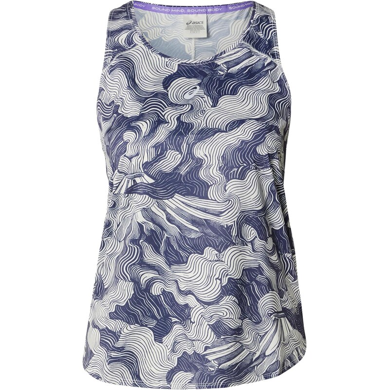 ASICS Športový top FUJITRAIL krémová / námornícka modrá 68212902