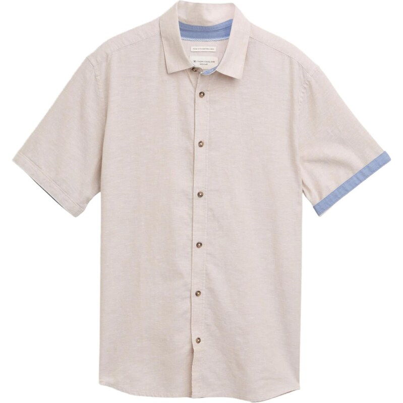 TOM TAILOR Košeľa piesková / svetlomodrá 68212934