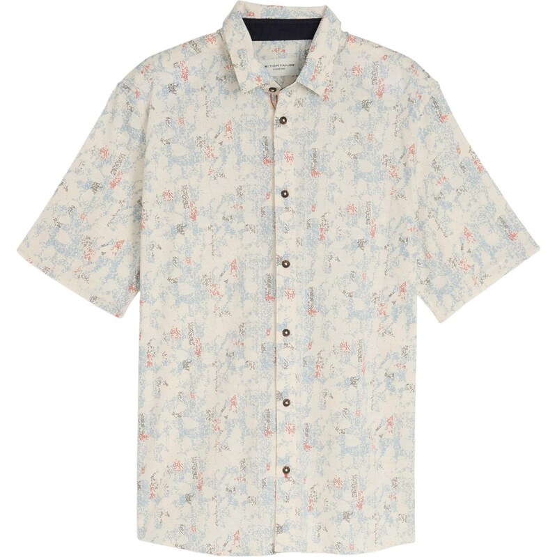 TOM TAILOR Košeľa opálová / kamenná / červená / čierna 68213022