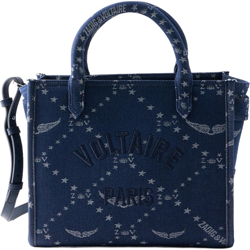 Zadig & Voltaire Shopper námornícka modrá / modrá denim / biela 68213180