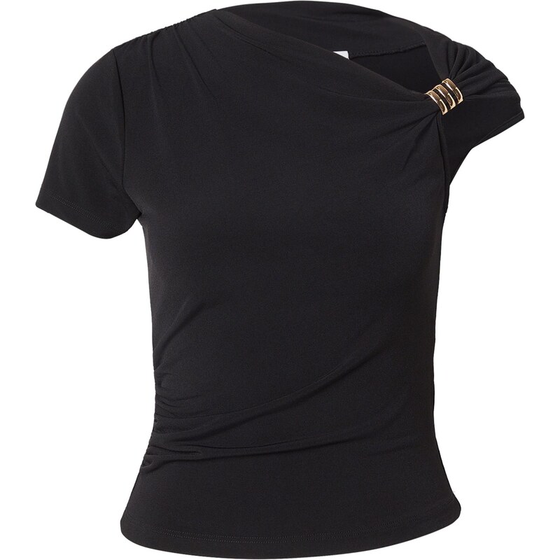 ABOUT YOU Tričko Cora zlatá / čierna 68213188
