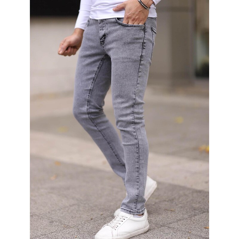 Trendyol Džínsy sivý denim 68213264