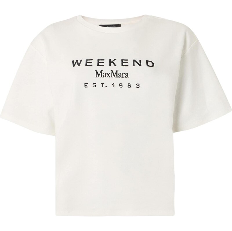 Weekend Max Mara Tričko SABATO čierna / šedobiela 68213252