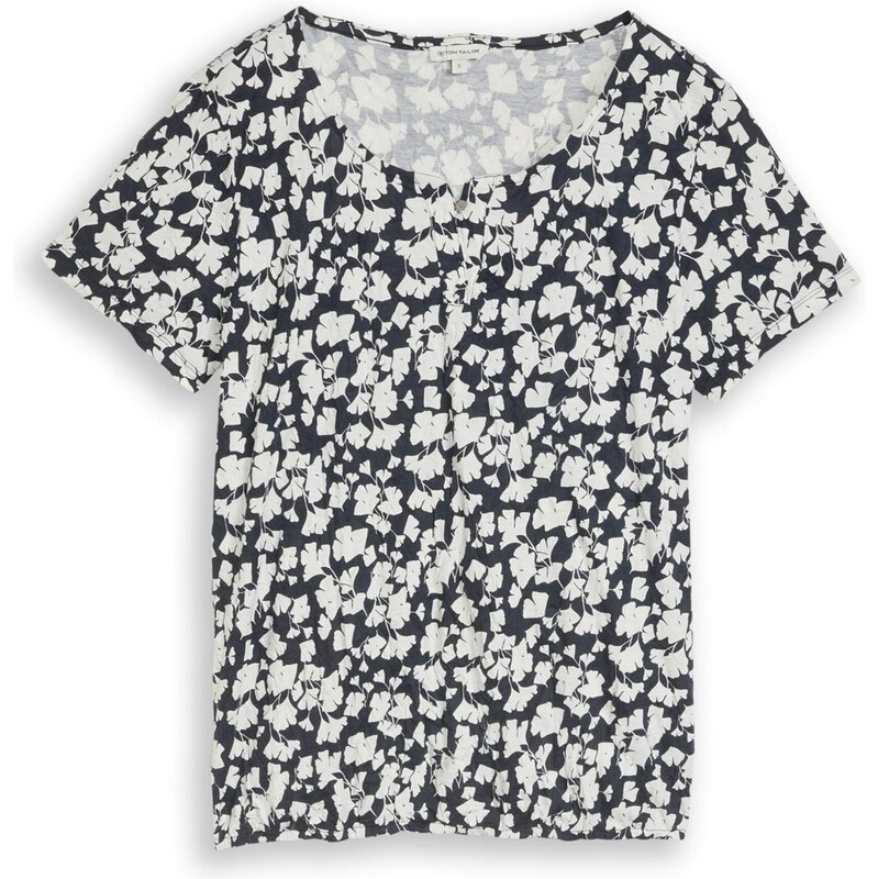 TOM TAILOR Tričko námornícka modrá / biela 68213276