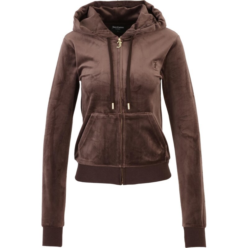 Juicy Couture Tall Tepláková bunda ROBERTSON tmavohnedá 68213299