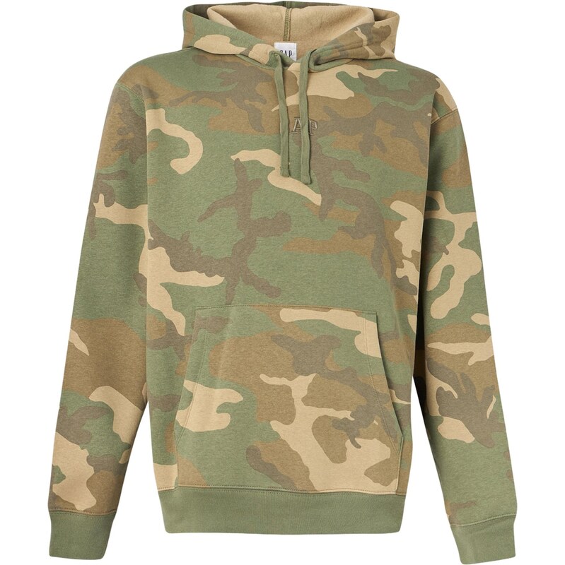 GAP Mikina hnedá melírovaná / zelená / kaki / olivová 68213395