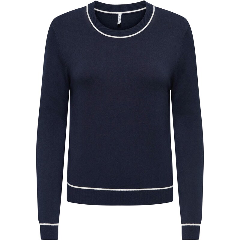 ONLY Sveter ONLANDREA tmavomodrá / biela 68213386