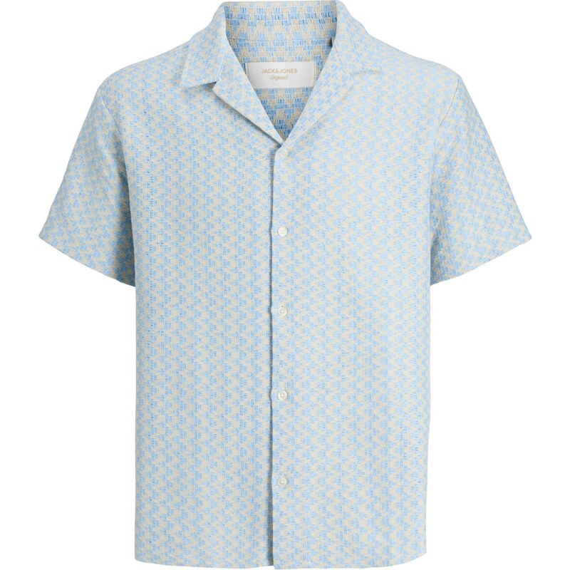 JACK & JONES Košeľa JORMONTAUK krémová / svetlomodrá 68213396