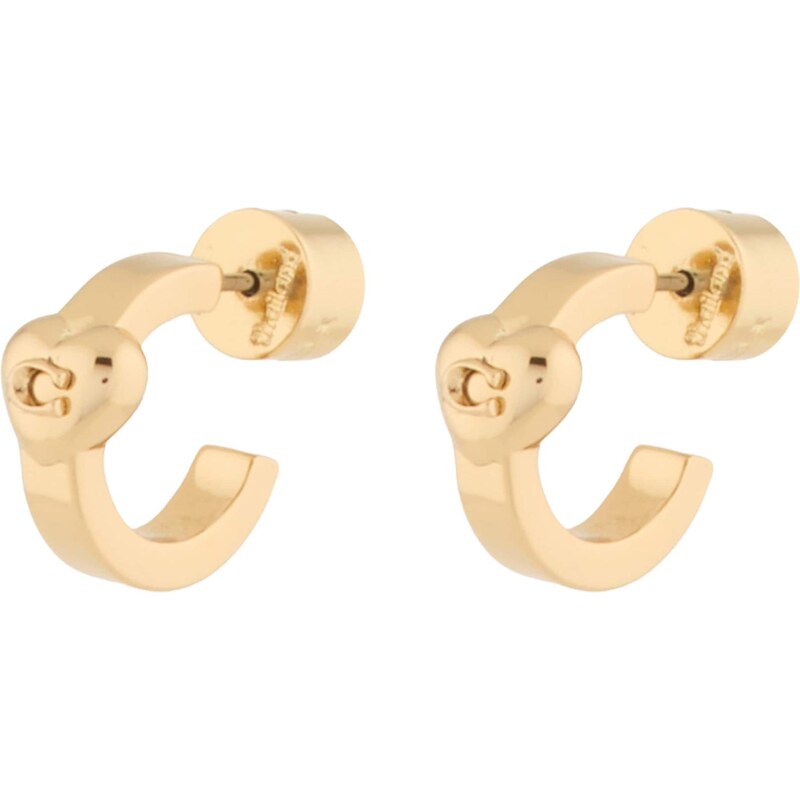 COACH Náušnice HEART HUGGIE zlatá 68213407