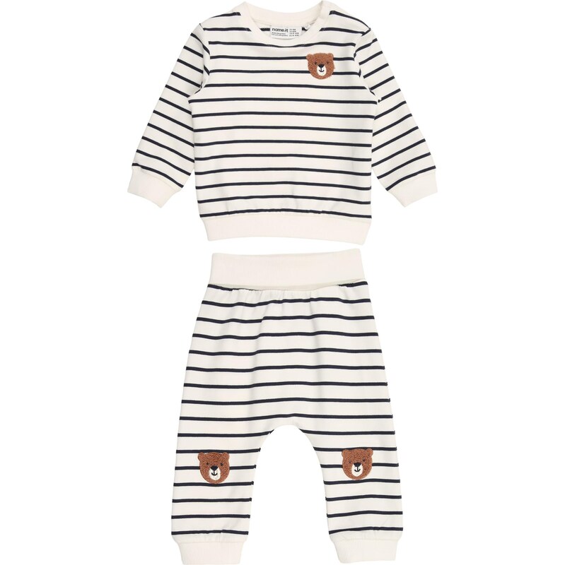 NAME IT Joggingová súprava NBMDADDEL tmavomodrá / karamelová / 68213413