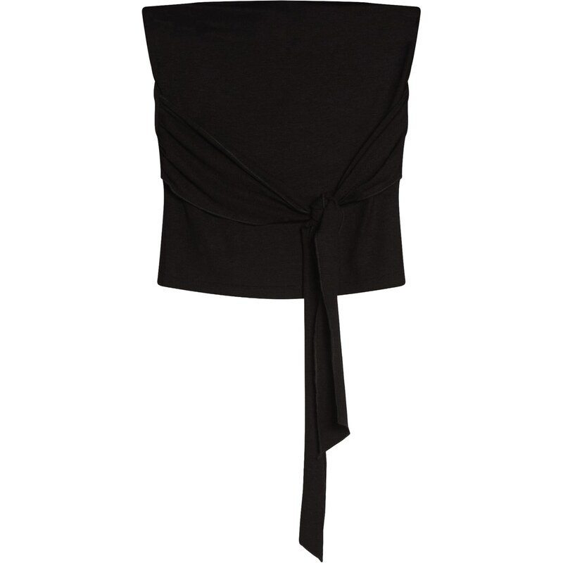 Bershka Top čierna 68213258