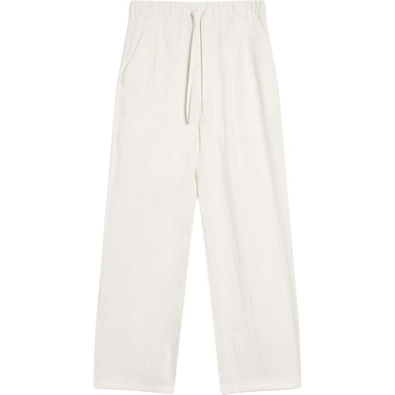 Bershka Nohavice biela 68213341