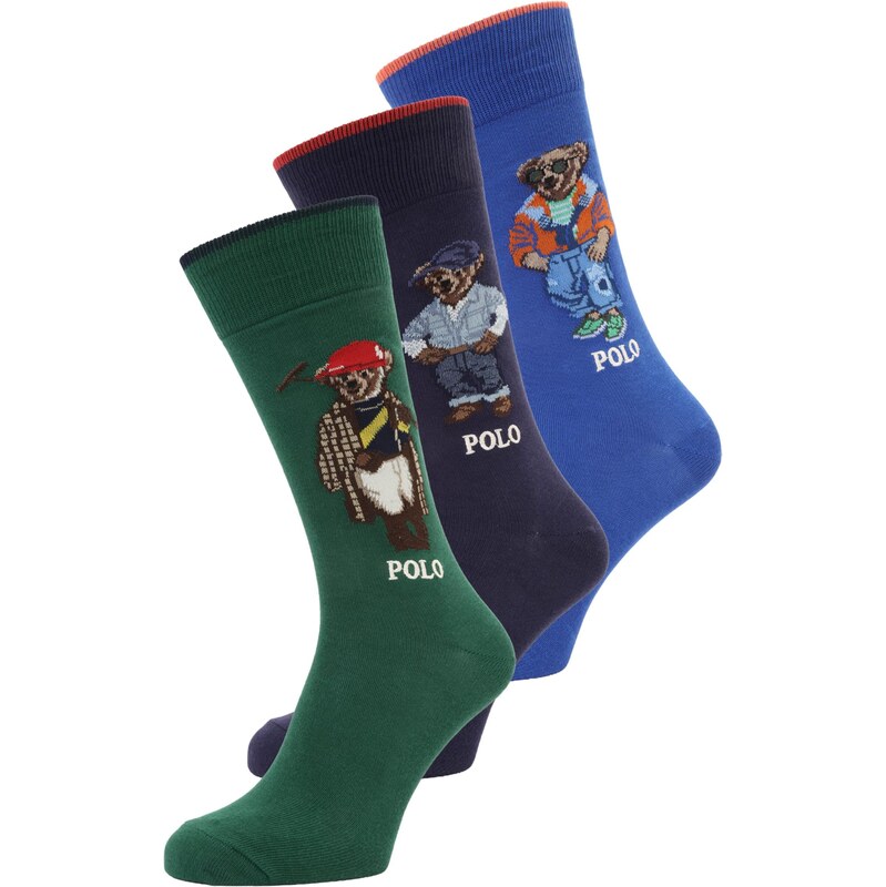 Polo Ralph Lauren Ponožky modrá / námornícka modrá / smaragdová / 68213429
