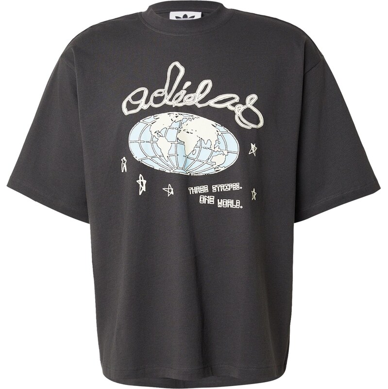 ADIDAS ORIGINALS Tričko ONE WORLD béžová / svetlomodrá / svetlozelená 68213572