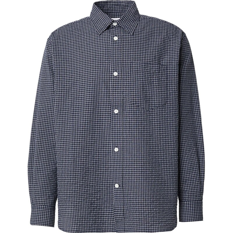 NORSE PROJECTS Košeľa Espevik tmavomodrá / biela 68213636