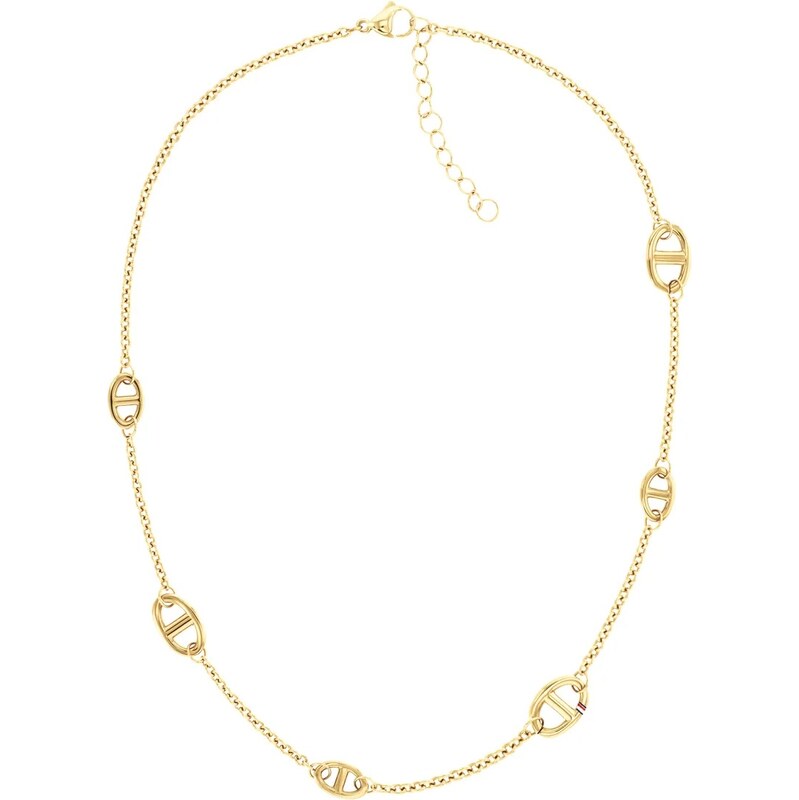 Tommy Hilfiger Slušivý pozlátený náhrdelník Marina 2781022 68192417