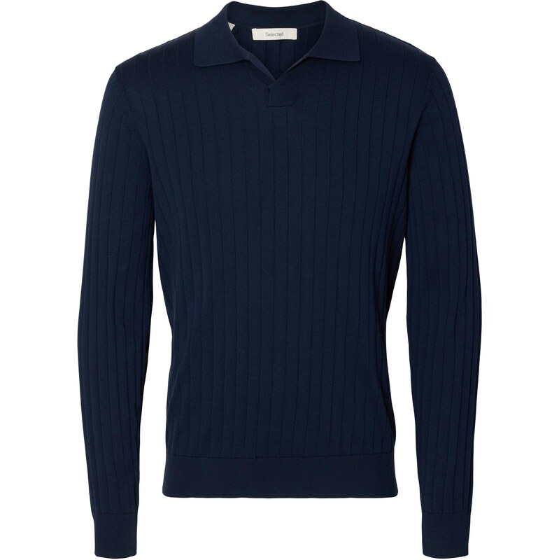 SELECTED Sveter SLHTORINO námornícka modrá 68261009