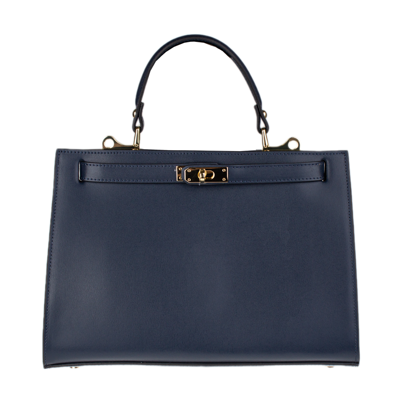 Modrá kožená talianska kabelka Anita Grande Blu Notte NovaKabelka.sk 68214040