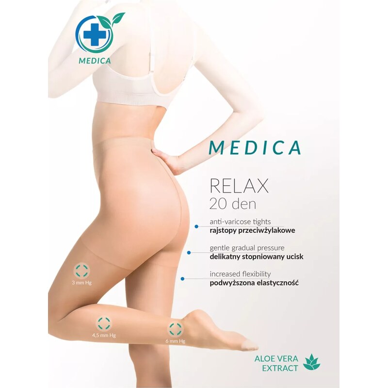 GABRIELLA Dámske pančuchové nohavice Relax medica 20 den plus 58286442