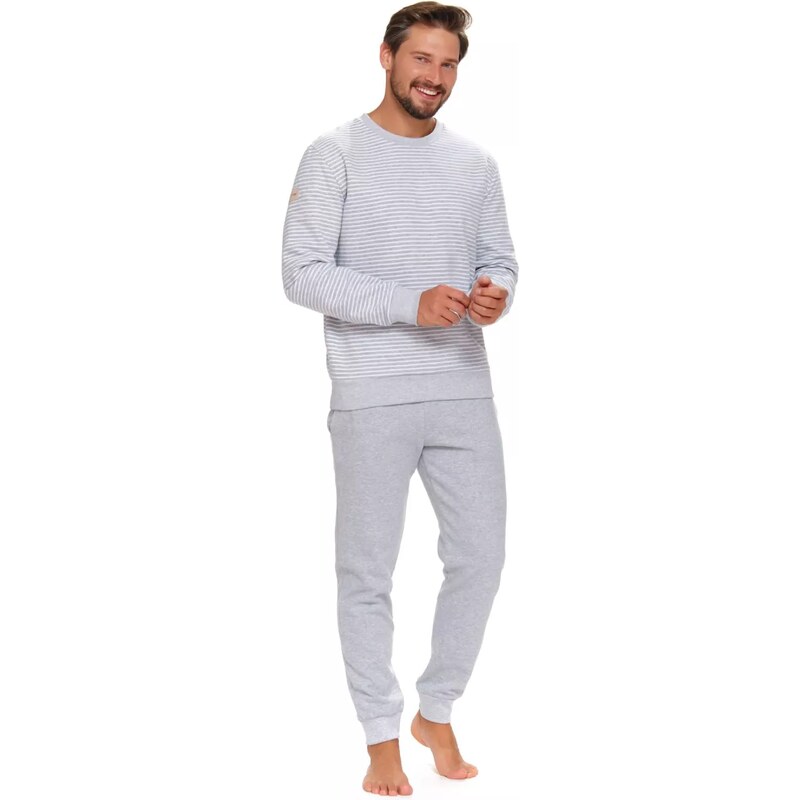 Doctornap Pánske pyžamo 5248 light grey plus 58286559