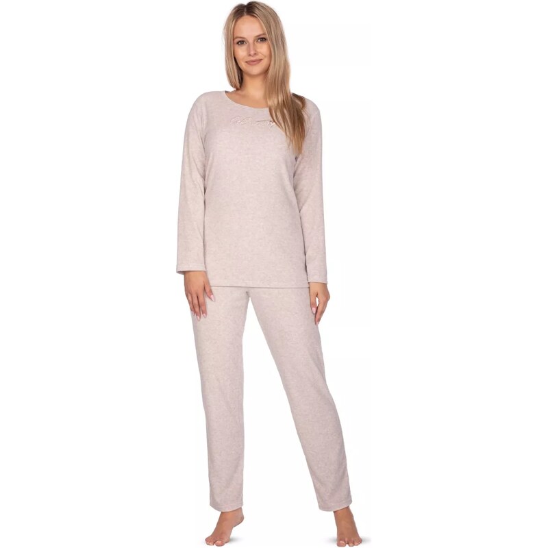 REGINA Dámske pyžamo 643 beige plus 58288856