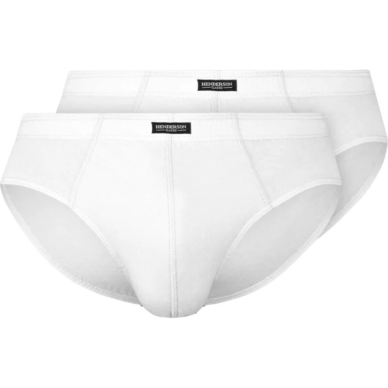 HENDERSON Pánske slipy 2 pack 1440 Basic white 58325499