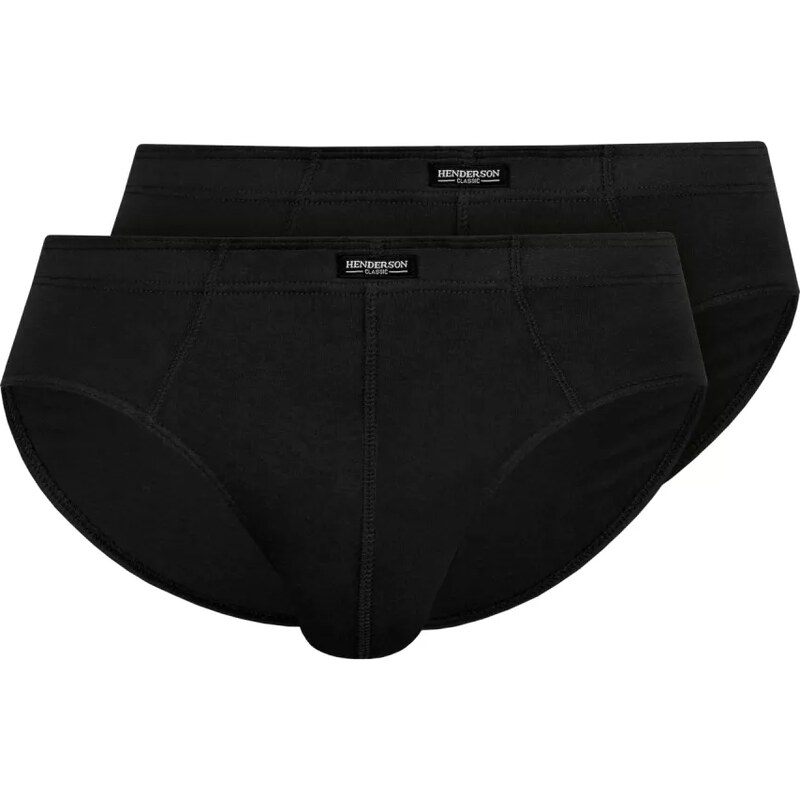 HENDERSON Pánske slipy 2 pack 1440 Basic black 58325500