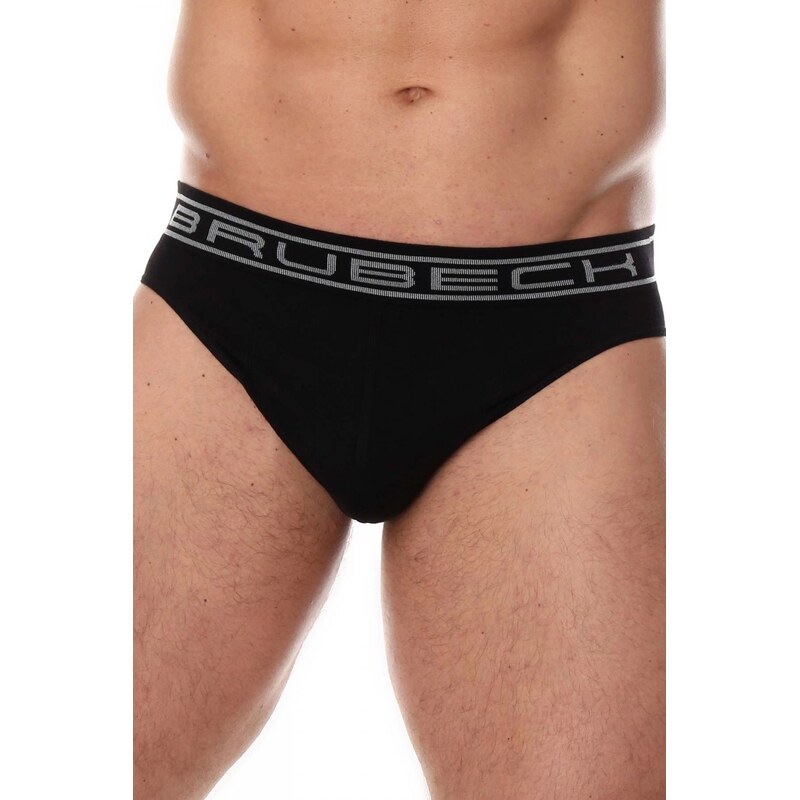 BRUBECK Pánske slipy 00290A black 58325555