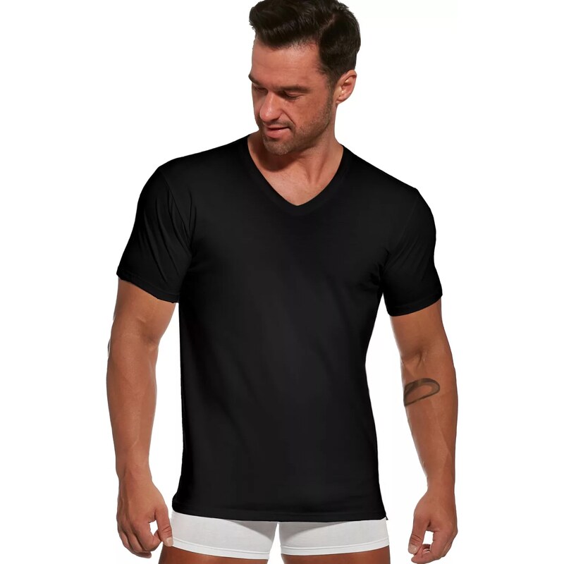 CORNETTE Pánske tričko 201 Authentic new black 58325610