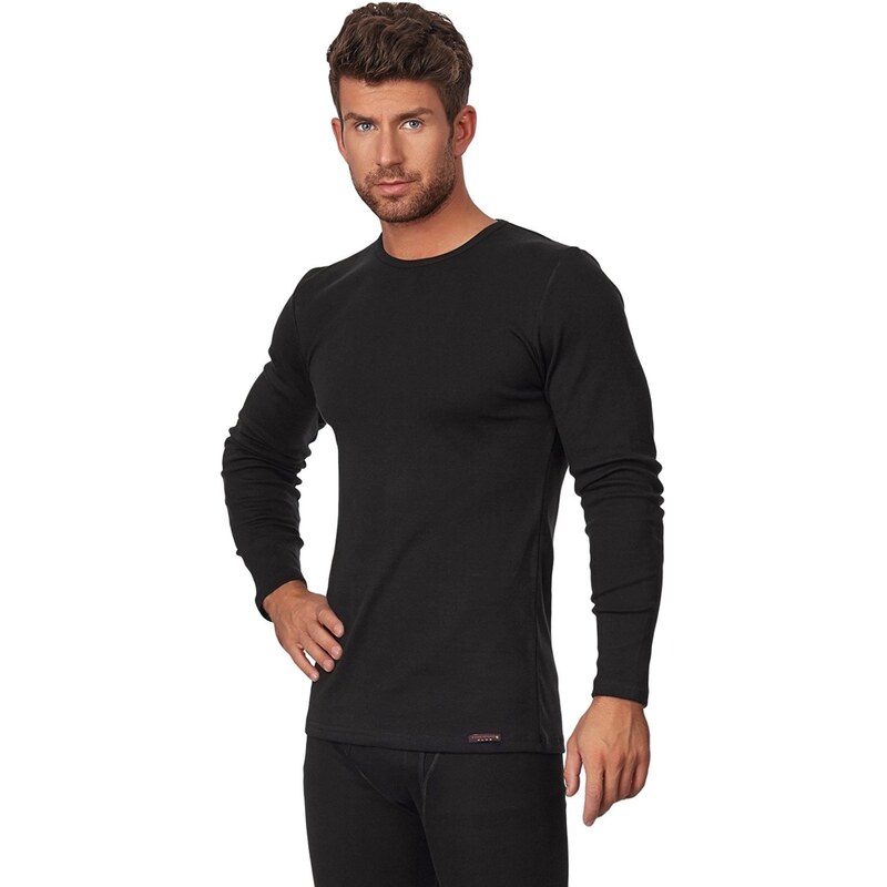 CORNETTE Pánske tričko 214 Authentic black plus 58325594