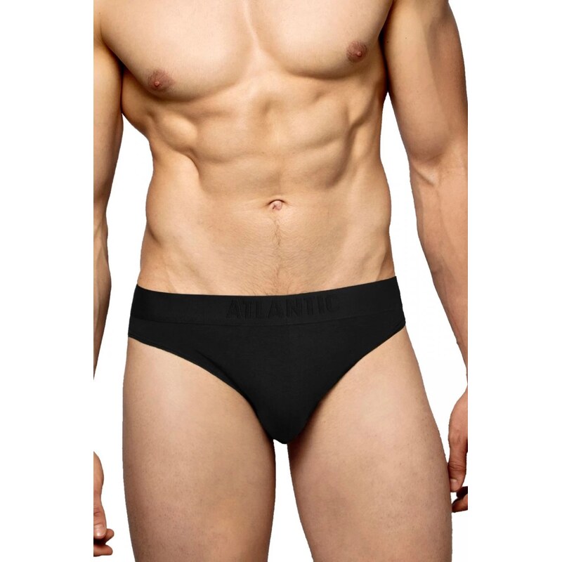 Atlantic Pánske slipy 2 pack 016 black 58325657