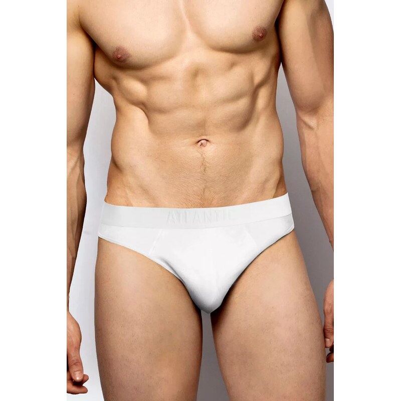 Atlantic Pánske slipy 2 pack 016 white 58325677