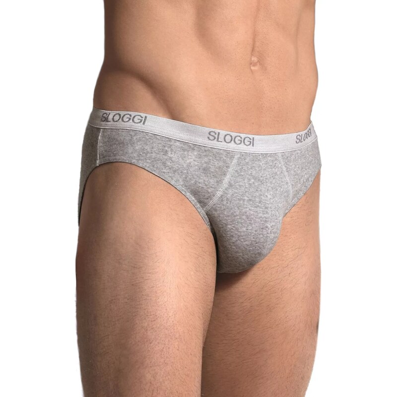 Sloggi Pánske slipy Basic mini grey 58325787