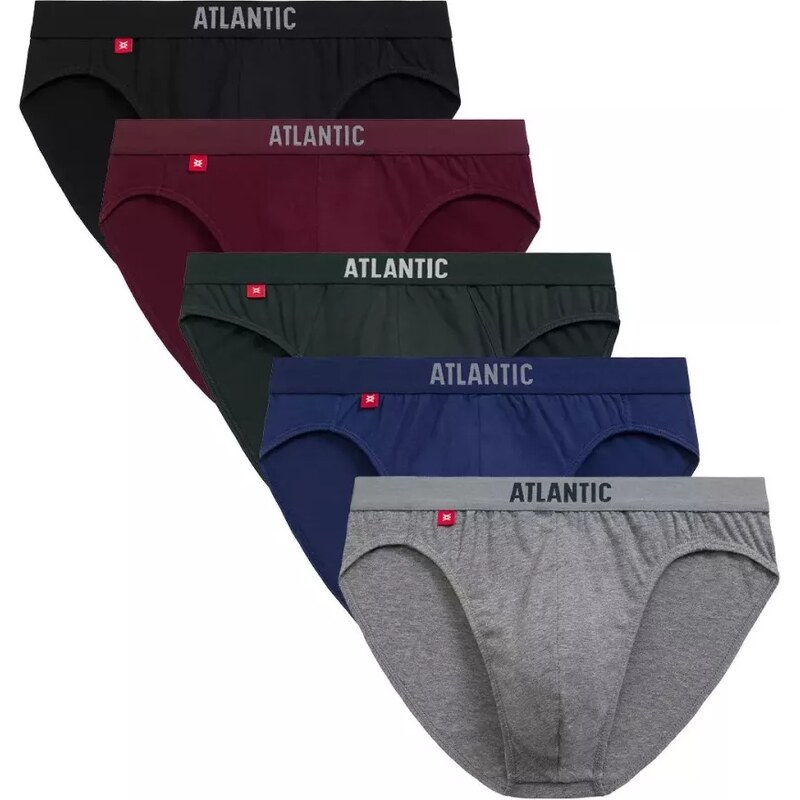 Atlantic Pánske slipy 5 pack 5 SMP 004/2 60834523