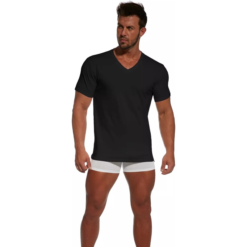 CORNETTE Pánske tričko 201 Authentic new black plus 58992170