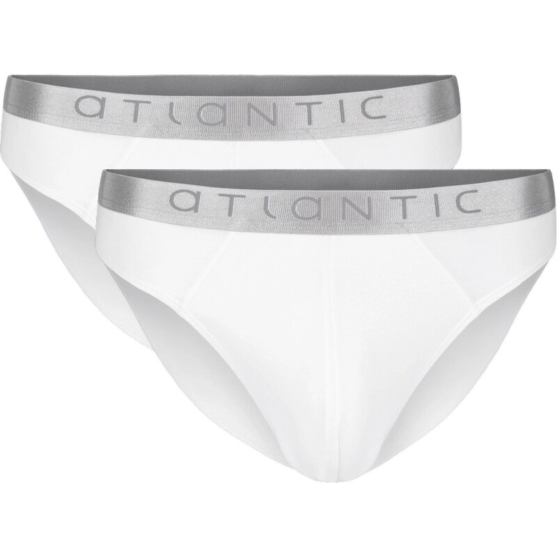 Atlantic Pánske slipy 2 pack 013 white 62040731