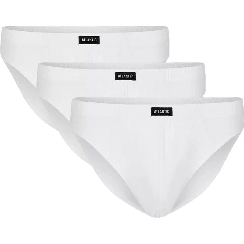 Atlantic Pánske slipy 3 pack 322 white 63396846