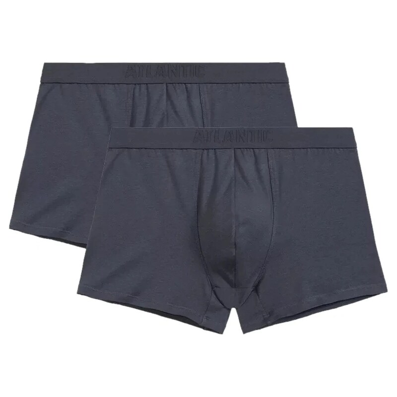 Atlantic Pánske boxerky 2 pack 016 graphite 64016635