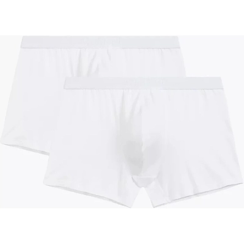 Atlantic Pánske boxerky 2 pack 016 white 64016636