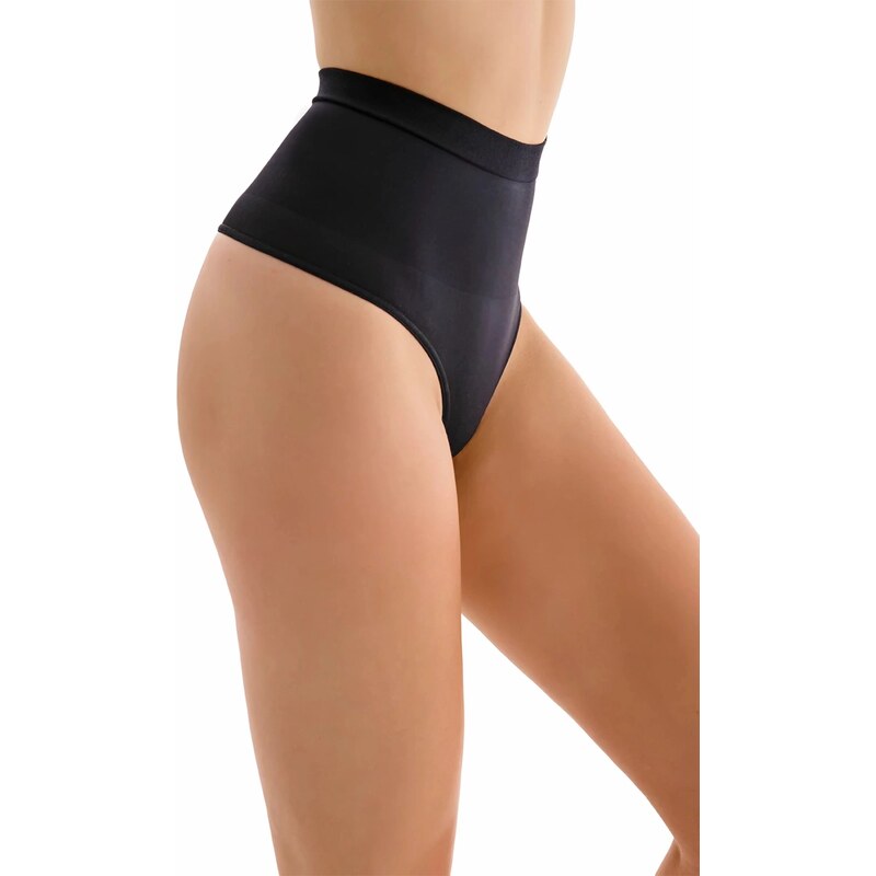 GABRIELLA Dámske sťahovacie tangá 1212 Seamless black 64756839