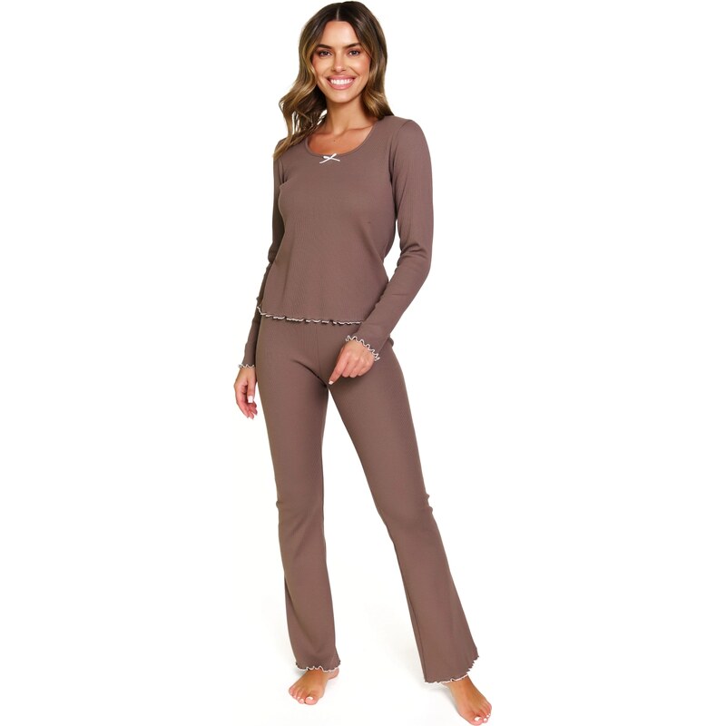 Doctornap Dámske pyžamo 7304 brown 65203494
