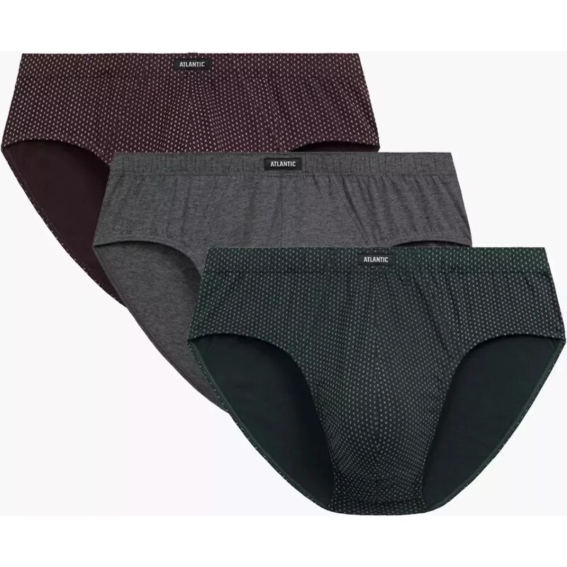 Atlantic Pánske slipy 3 pack 202 65492734