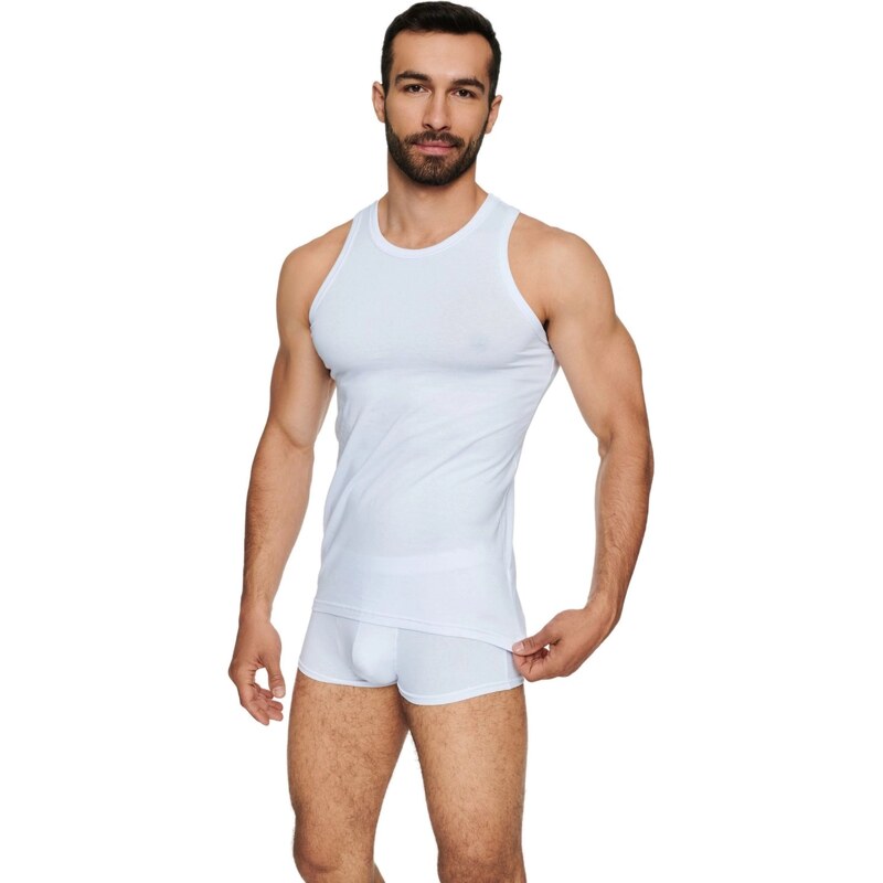 HENDERSON Pánsky nátelník 19776 Red line white 66073674